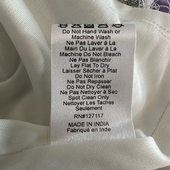 BADGLEY MISCHKA by Belle Silver, Pink, White and Hold Sequined Mini Dress. Sz14 - Picture 5 of 5